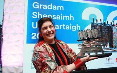 Uachtarán na hÉireann, Catherine Connolly, Guest of Honour at Gradam Sheosaimh Uí Ógartaigh Awards as ‘Just Art It’  announced Overall Winner of Gradam 2026